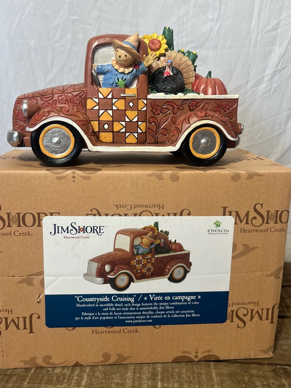 Jim Shore Heartwood Creek Harvest Pickup Truck Figurine 6012760 Enesco Fall